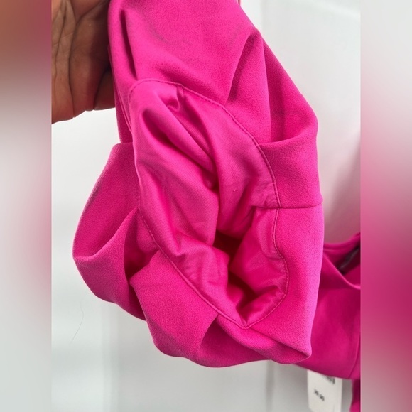 Zara pink fushia blouse puff sleeve size XS - Picture 3 of 8